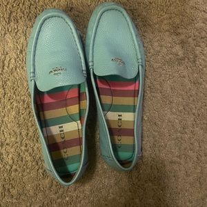Coach Blue Marley Driver Loafers Size 8